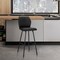 Armen Living Tandy Black Faux Leather and Black Metal 26" Counter Stool LCTNBABLBL26 - alternate 6
